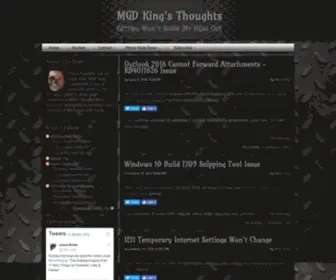 MGdking.com(MGD King's Thoughts) Screenshot