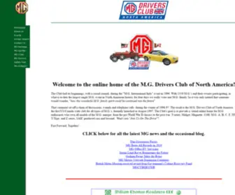 MGdriversclub.com(Drivers Club is a national MG club) Screenshot