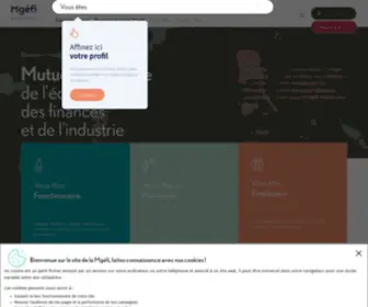 Mgefi.fr(Mutuelle Générale de l'Economie) Screenshot