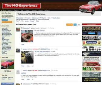 Mgexp.com(MG Car Owners Club) Screenshot