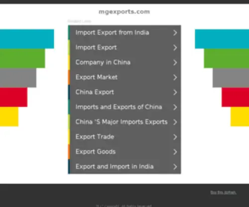 Mgexports.com(MG Exports Directory) Screenshot