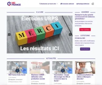 MGfrance.org(Syndicat MG France) Screenshot