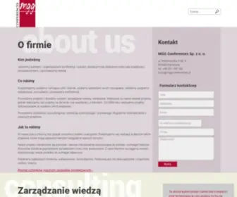 MGG-Conferences.pl(Domena) Screenshot