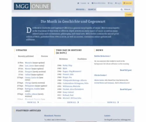 MGG-Online.com(MGG) Screenshot