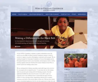 Mggoodrichfoundation.org(Mike & Gillian Goodrich Foundation) Screenshot