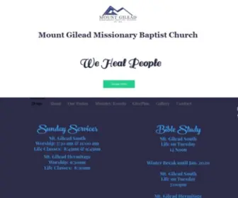 Mgileadchurch.org(Mount Gilead Missionary Baptist Church) Screenshot