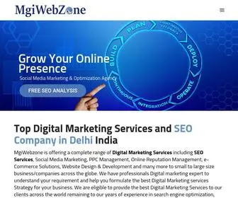 Mgiwebzone.com(Best Digital Marketing Company in India Delhi NCR) Screenshot