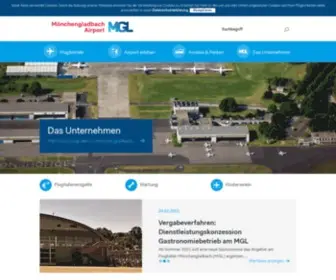 MGL.de(Herzlich willkommen am flughafen mönchengladbach) Screenshot