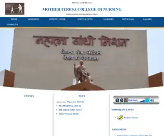 MGmcon.org(Mother Teresa College of Nursing) Screenshot