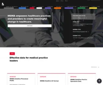 Mgma.com(Medical Group Management Association) Screenshot