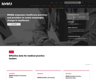 Mgma.org(Medical Group Management Association) Screenshot