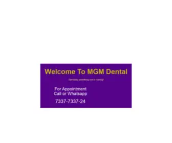 MGmdental.in(MGM Dental) Screenshot