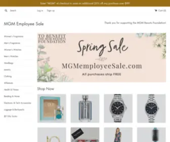 Mgmemployeesale.com(MGM Employee Sale) Screenshot