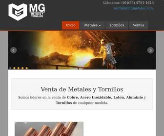 Mgmetales.com(MG METALES) Screenshot