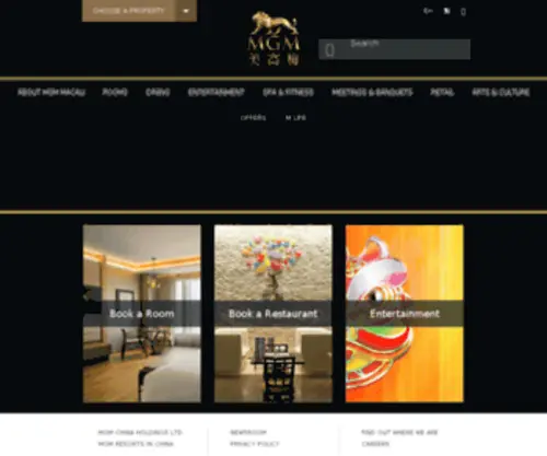 MGMgrandmacau.com(MGMgrandmacau) Screenshot