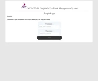 MGmhospitalvashi.in(MGM Feedback Form) Screenshot