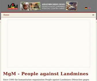 MGM.org(People Against Landmines) Screenshot