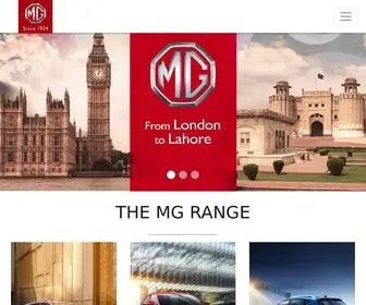 Mgmotors.com.pk(MG Motors Pakistan) Screenshot