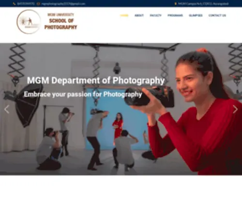 MGMphotography.org(MGM Department of Photography) Screenshot