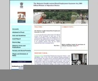 MGnregaalipurduar.org(MGNREGA Alipurduar) Screenshot