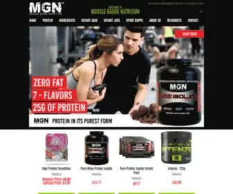 MGNStore.com(Muscle Gauge Nutrition Whey Protein Sports Supplements Weight Gainer) Screenshot