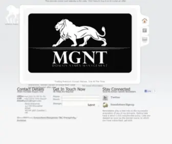 MGNT.com(Domain Names For Sale) Screenshot