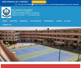 Mgnue2.com(Montgomery Guru Nanak Public School) Screenshot