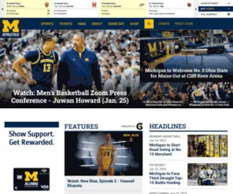 Mgoblue.com(University of Michigan Athletics) Screenshot