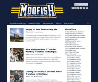 Mgofish.com(Michigan Wolverines Sports & Recruiting Coverage) Screenshot