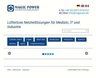 Mgpower.de(Magic Power Technology GmbH) Screenshot