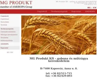 MGprodukt.hu(MG Produkt Kft) Screenshot