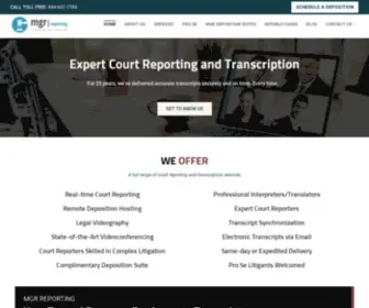 MGrreporting.com(MGR Reporting) Screenshot