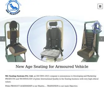 Mgseating.com(MG Seating Systems Pvt) Screenshot