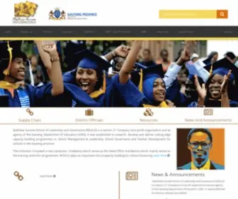 MGSLG.co.za(Matthew Goniwe School of Leadership and Governance) Screenshot