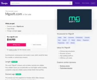 Mgsoft.com(This domain) Screenshot