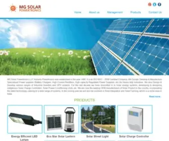 Mgsolarpowertronics.com(MG Solar Powertronics LLP) Screenshot