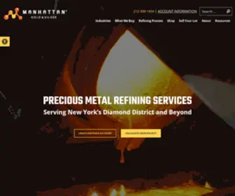 MGsrefining.com(Manhattan Gold & Silver) Screenshot