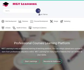 MGtlearning.com(MGT Learning) Screenshot