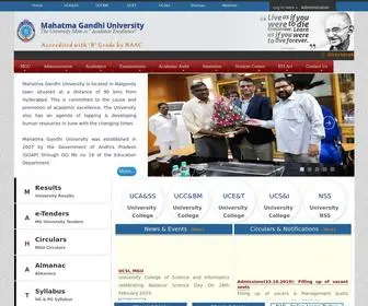 Mguniversity.ac.in(Mahatma gandhi university) Screenshot