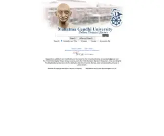Mgutheses.in(Mahatma Gandhi University) Screenshot