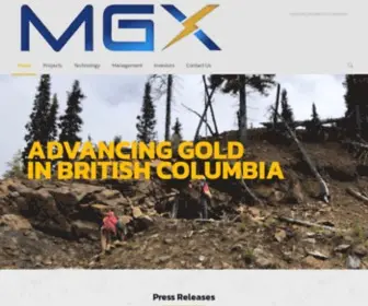 MGxminerals.com(MGX Minerals Inc) Screenshot