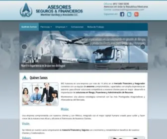 Mgyasesores.com(MGAsesores Seguros & Financieros Monterrey) Screenshot