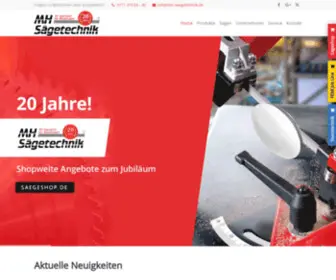 MH-Saegetechnik.de(Neue und gebrauchte Metallsägen) Screenshot