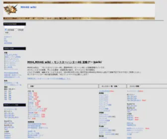 MH4Wiki.com(MH4G攻略データwiki) Screenshot