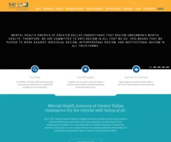 Mhadallas.org(Mental Health America of Greater Dallas) Screenshot