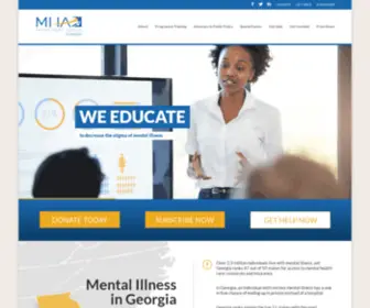 Mhageorgia.org(MHA Georgia) Screenshot