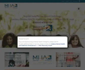 Mhai.net(Mental Health America of Indiana) Screenshot