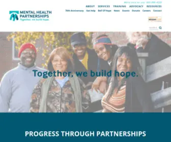 Mhasp.org(Mental Health Partnerships) Screenshot