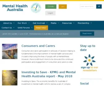 Mhaustralia.org(Mental Health Australia) Screenshot