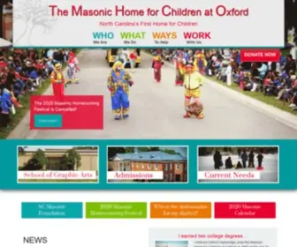 MHC-Oxford.org(The Masonic Home for Children) Screenshot